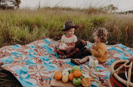 Waterproof Picnic Mat -- 'Into The Ocean'