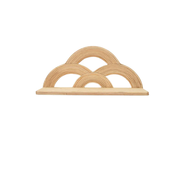 Arches Rattan Wall Shelf