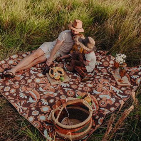 Waterproof Picnic Mat -- 'Whimsical Woodland'